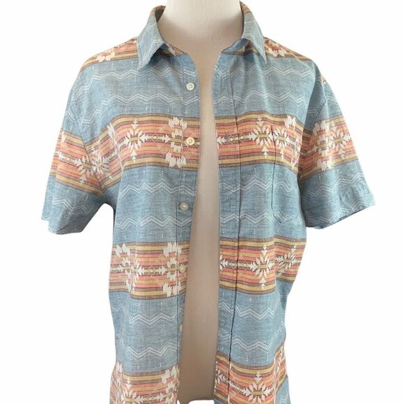Carbon slim fit southwestern print button down - Picture 4 of 7